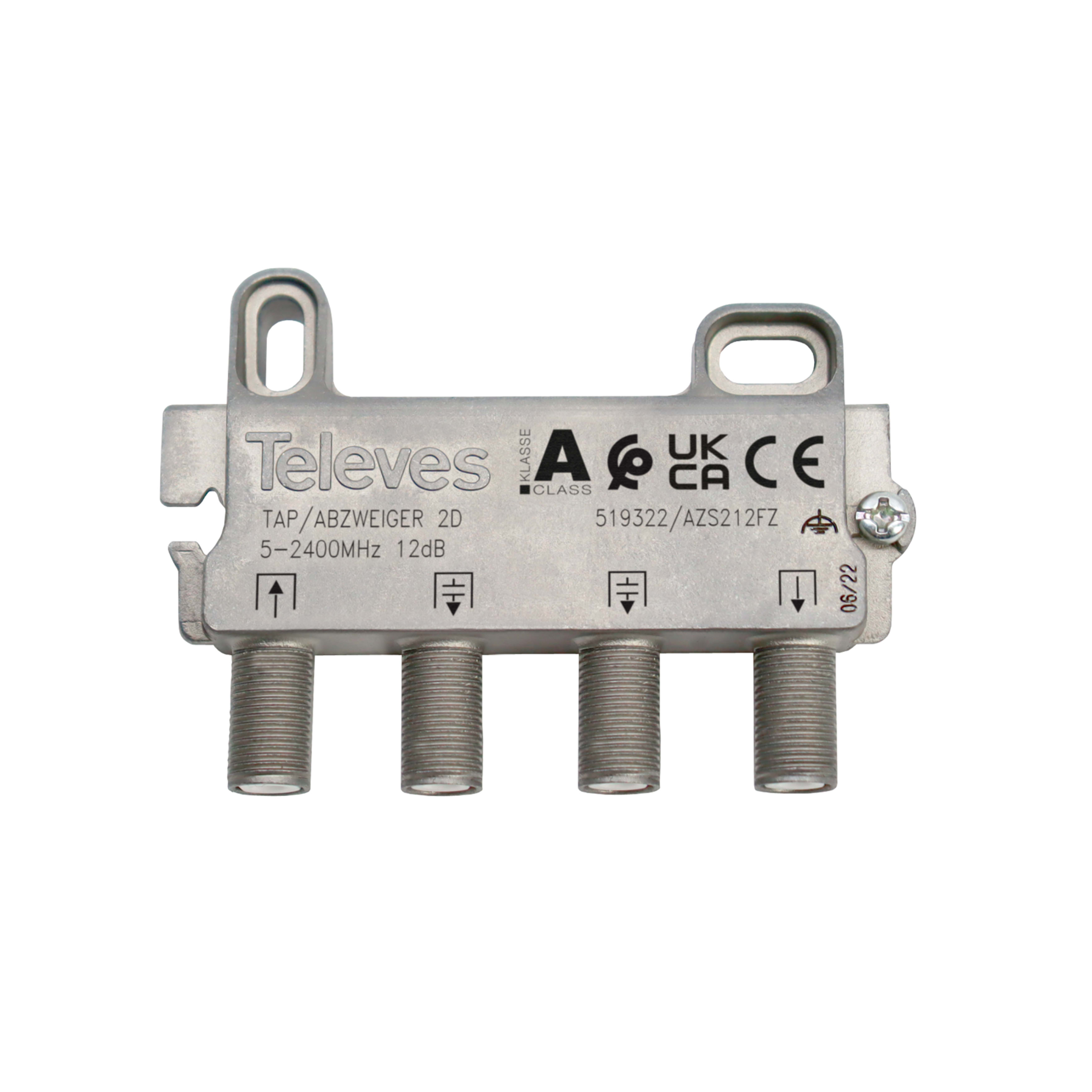 TELEVES ITALIA SRL - TVV519322 DERIVATORE 5...2400MHZ F 2VIE 12DB