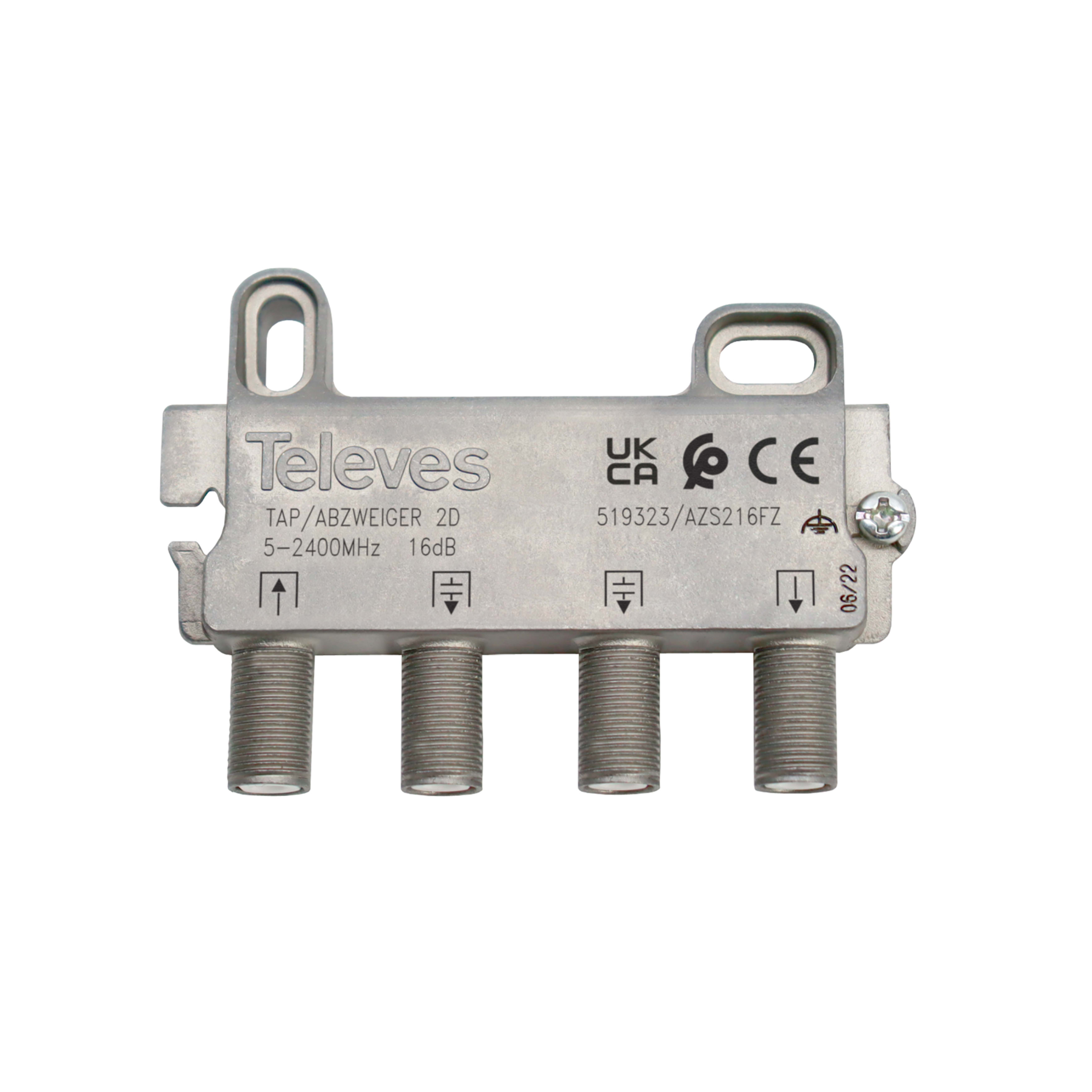 TELEVES ITALIA SRL - TVV519323 DERIVATORE 5...2400MHZ F 2VIE 16DB
