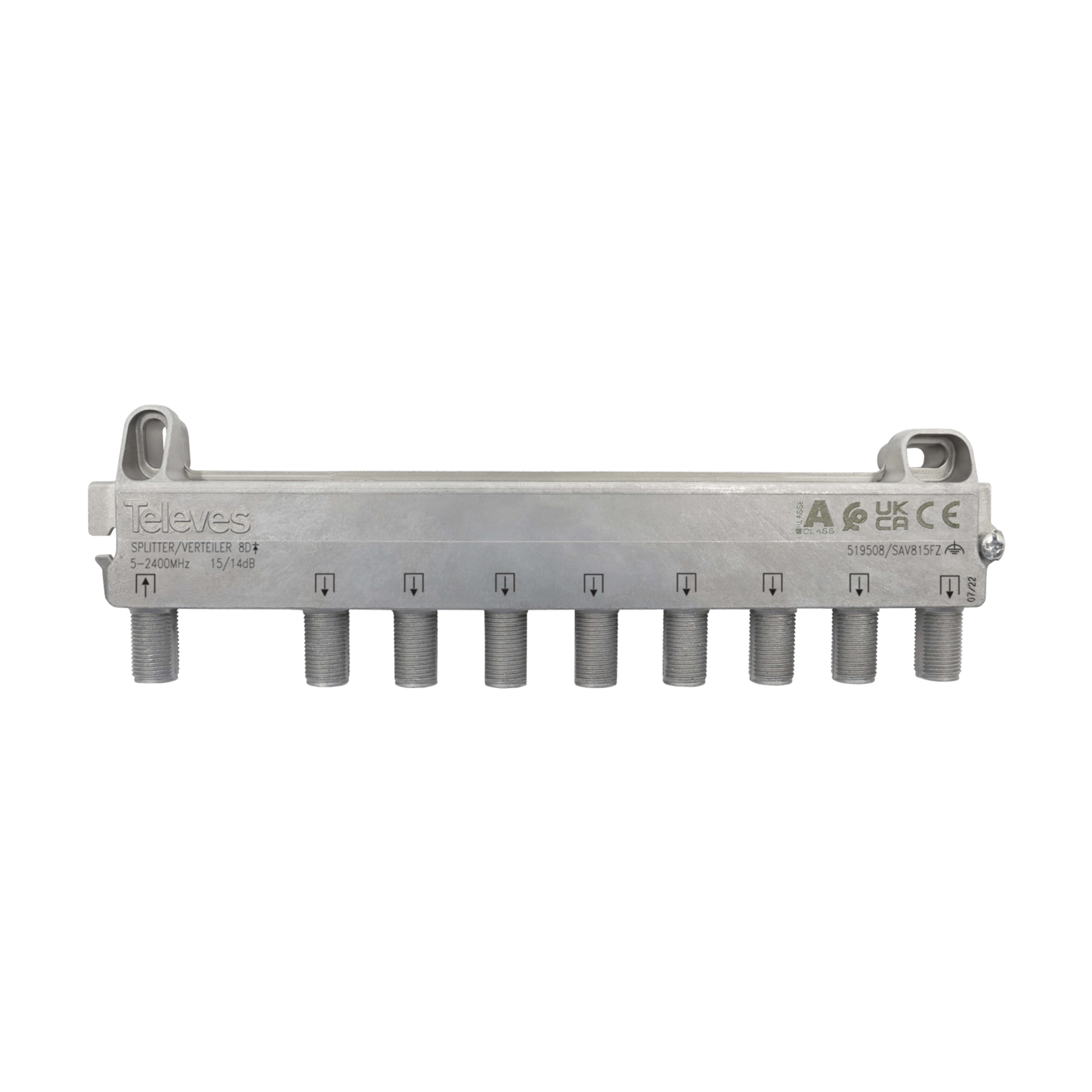 TELEVES ITALIA SRL - TVV519508 PARTITORE 5...2400MHZ F 8VIE 15/14DB
