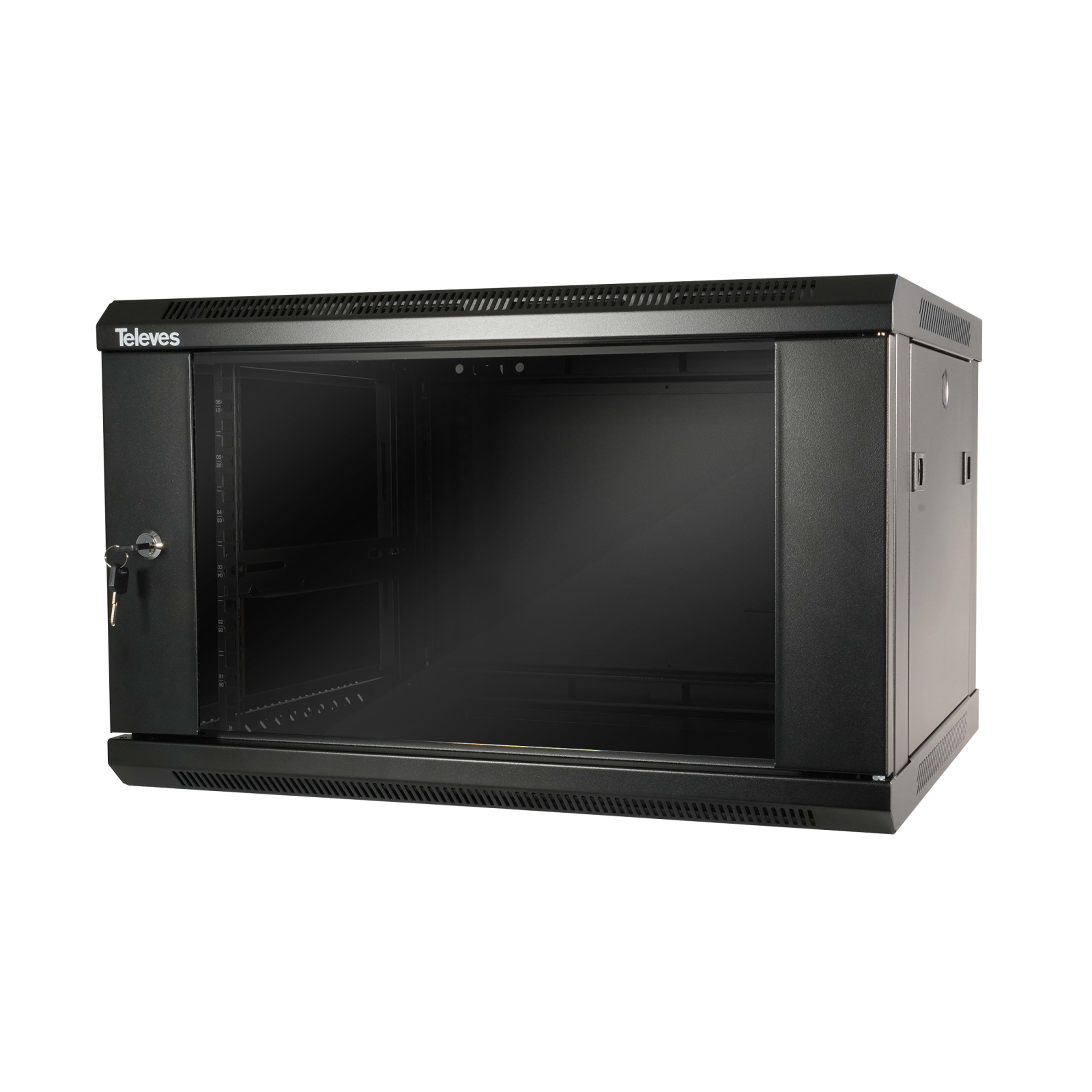 TELEVES ITALIA SRL - TVV533105 RACK19 6U-600X450 PARETE/TERRA SMONT.