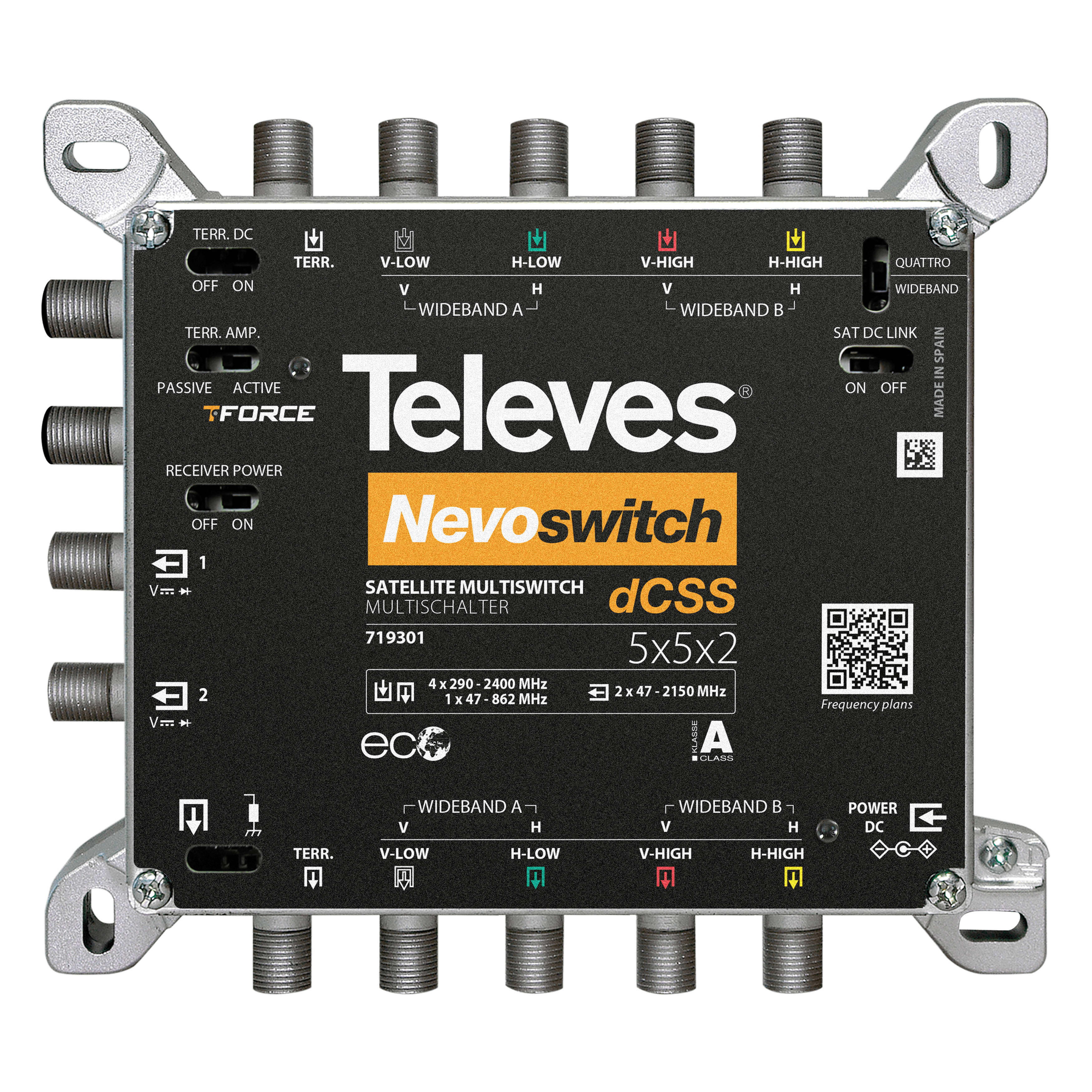 TELEVES ITALIA SRL - TVV719301 NEVOSWITCH DCSS WB 5X5X2 1SAT/2SAT SKY