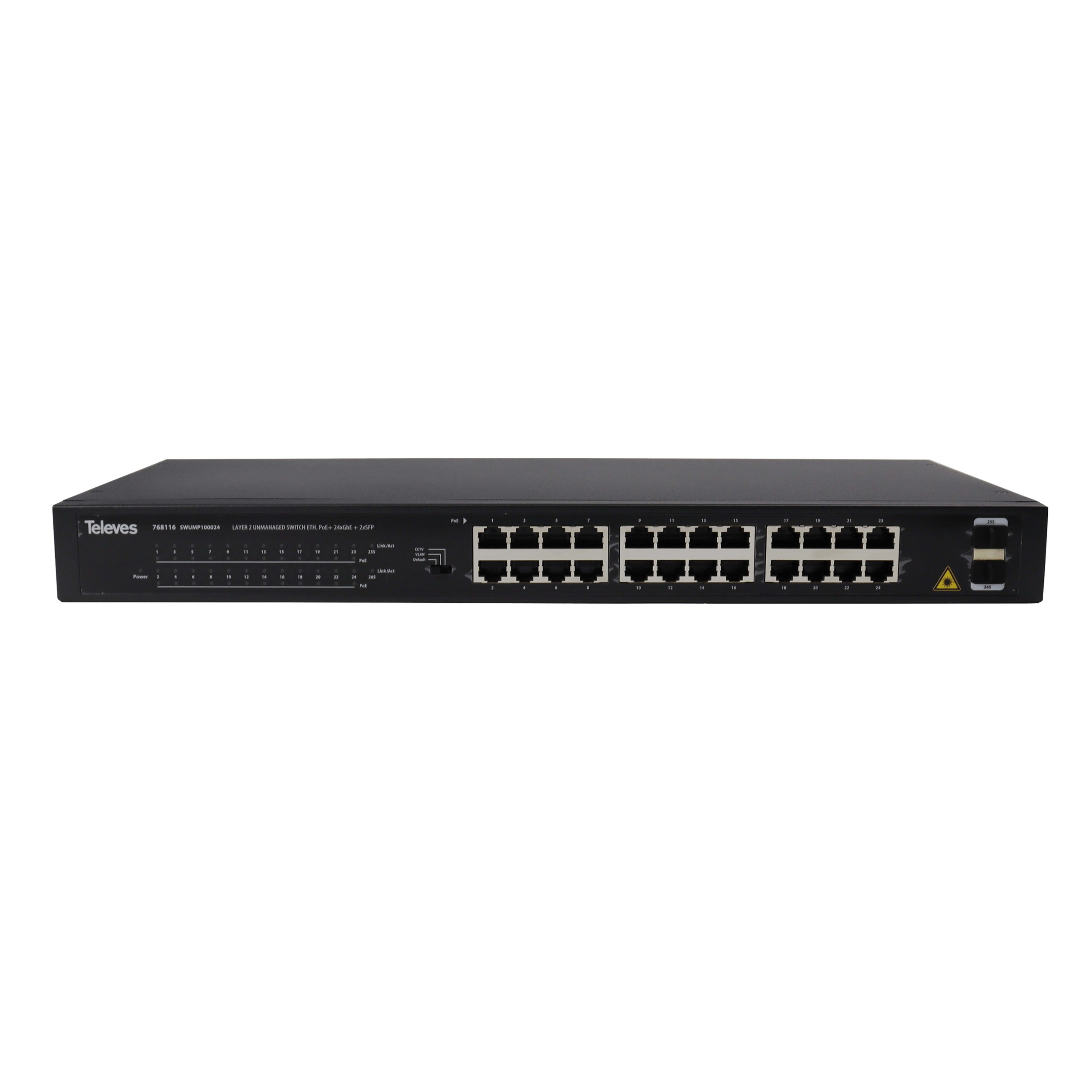 TELEVES ITALIA SRL - TVV768116 SW.ETH.L2 NON G.:24XGBE(POE+.370W)+2XSFP
