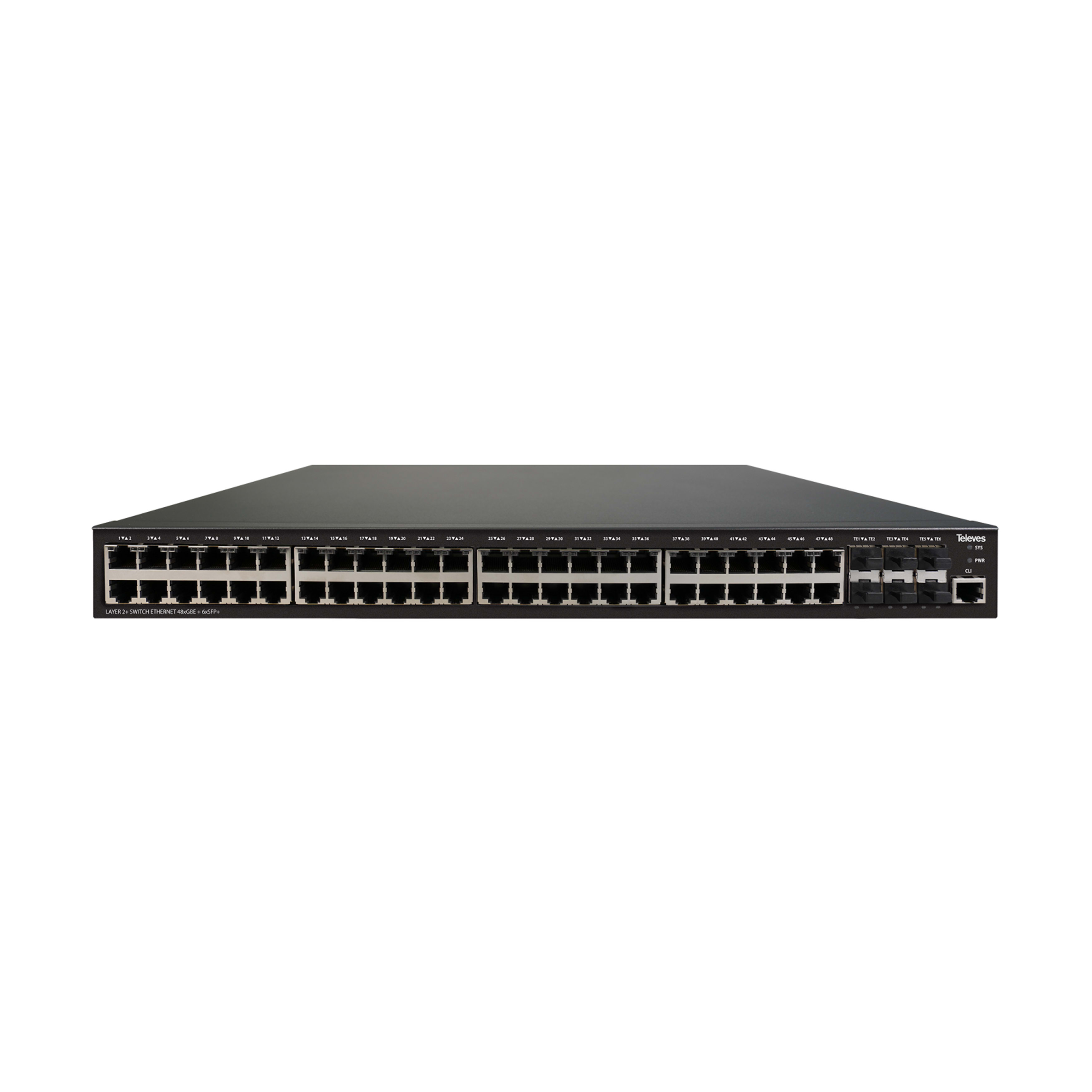 TELEVES ITALIA SRL - TVV769145 SWITCH ETH. L2+: 48XGBE + 6XSFP+