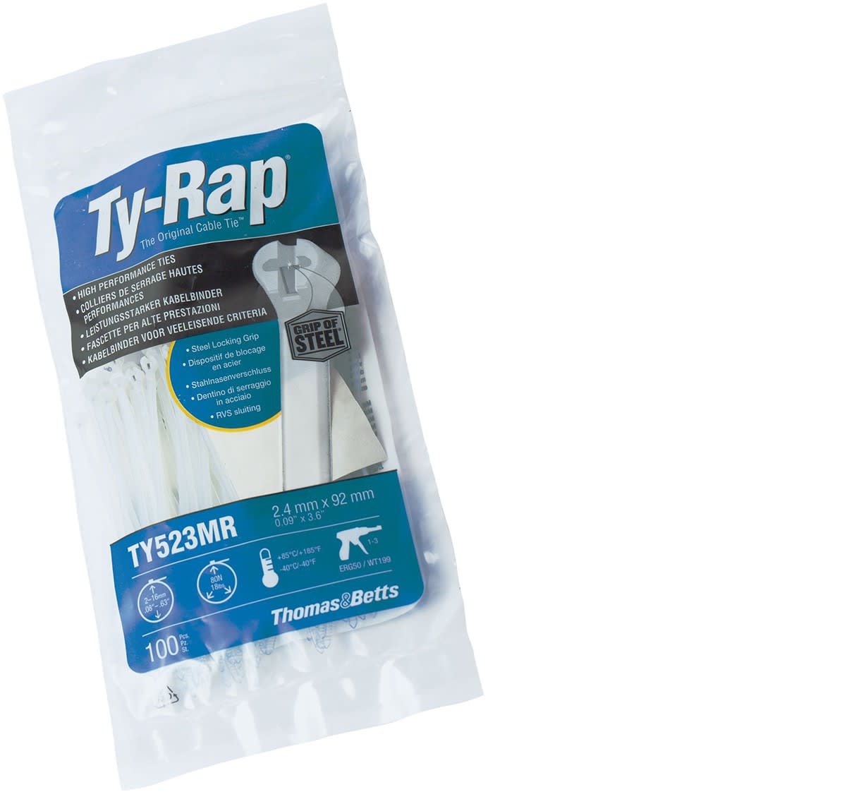 ABB SPA - ABBTY5244MR TYRAP 3,6X368 NAT 100PZ