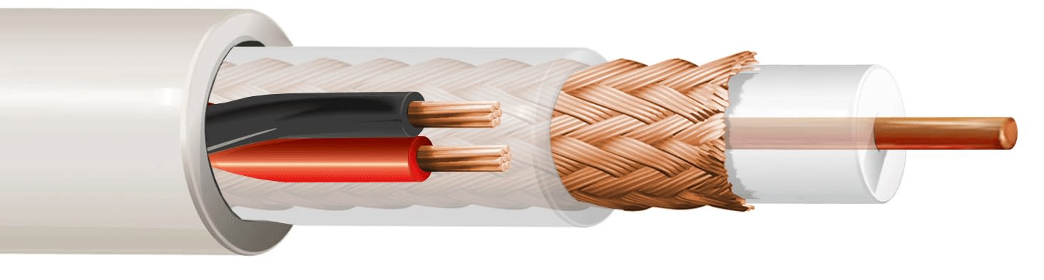 ITC INDUSTRIA TECNIC - ITCTY597BI1000 RG 59+2X0,75 BIANCO BOB.1000 ECA