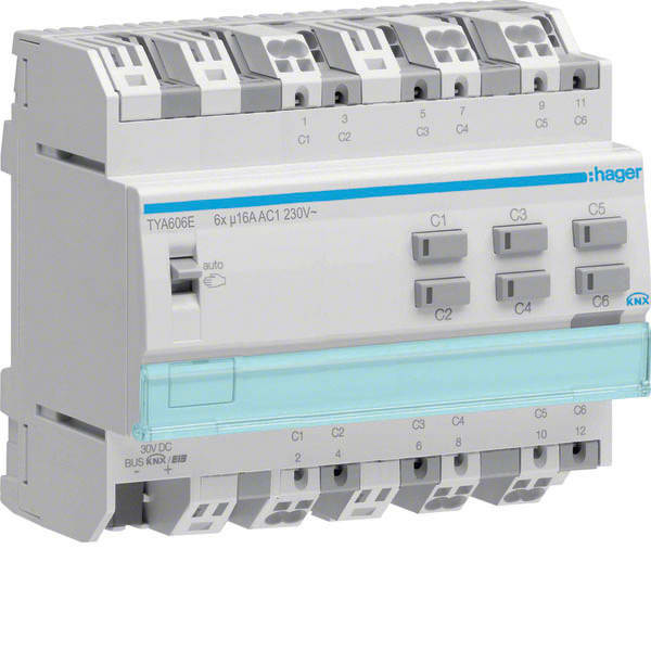 HAGER - HAGTYA606E MOD.KNX+ TP 6 OUT MIS.CORR.16A AC1 6M