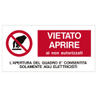 CEMBRE SPA - CEM268202NAR TARG.ALL.VS-I82 125X350 MM. SIMBOLO+TEST