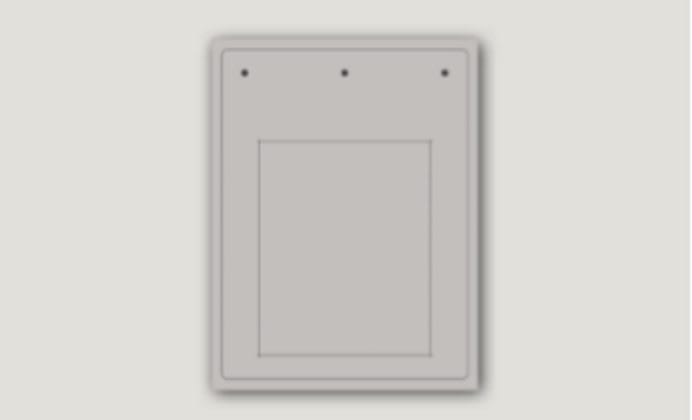 CABUR SRL - CBRTAP80100AY TARGA IDQ PVC ADESIVA FLAT GIALLA 80X100