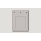 CABUR SRL - CBRTAP105120AW TARGA IDQ PVC ADESIVA FLAT BIANCA 105X12