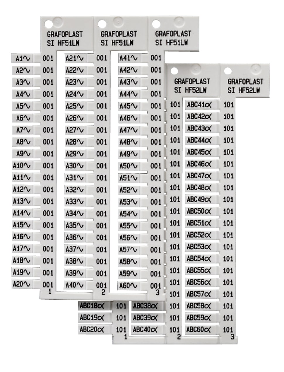 GRAFOPLAST SRL - GRASIHF50NW TESSERA A BANDIERA WAGO I/O 750 1408 PZ