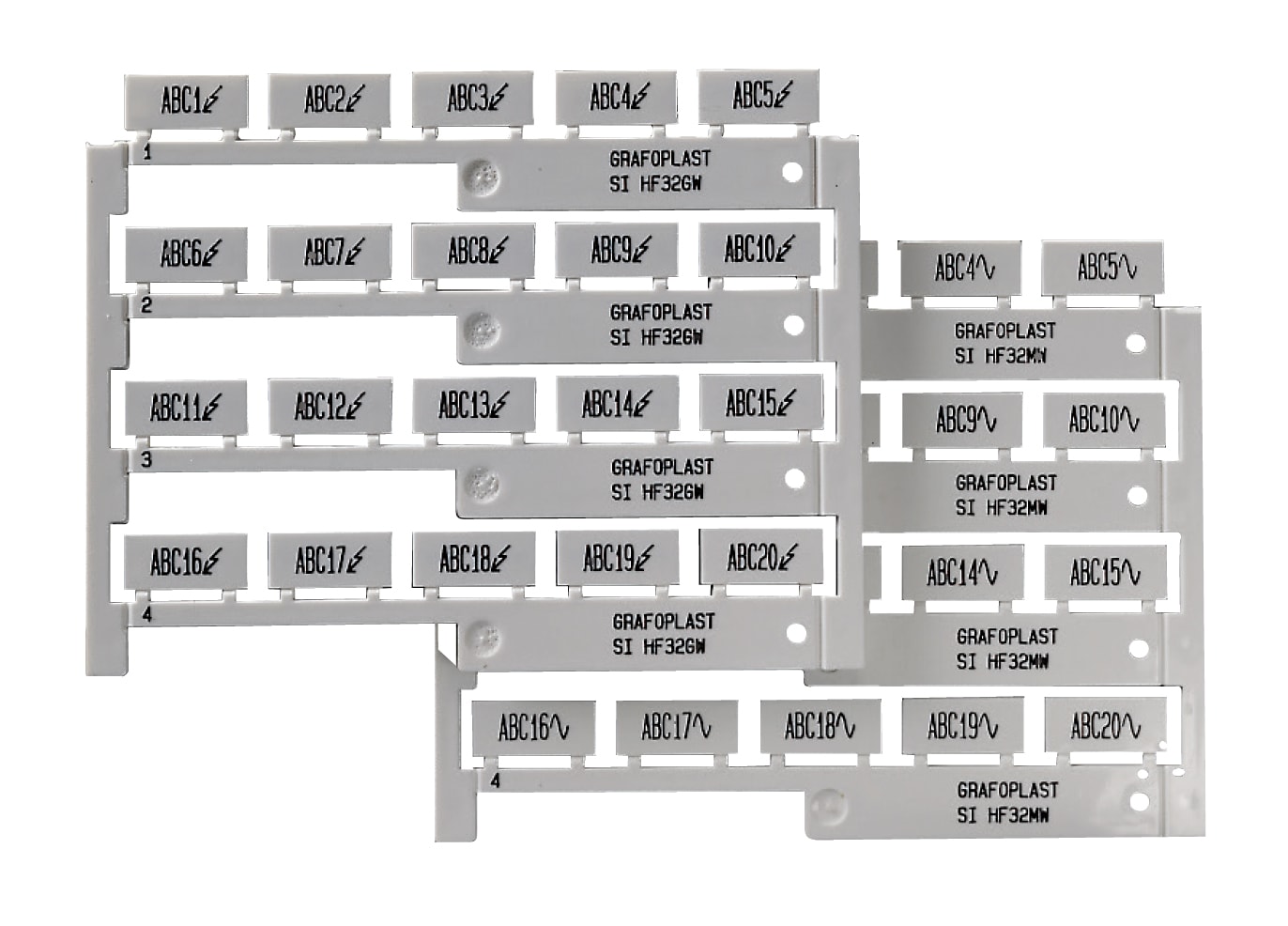 GRAFOPLAST SRL - GRASIHF41550E TESSERA ADESIVA GRIGIO 50X15 MM 96 PZ