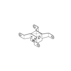 LOMBARDO - LOMLB154011G Doppio testapalo Delta 1 per palo 60mm Grig