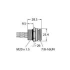 TURCK BANNER SRL - TUKU0909-79 RSF 40-1M/NPT