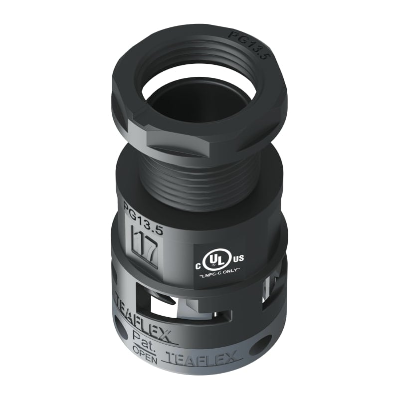 TEAFLEX - TEAU6BSM17P13 RACC.NERO IP66 SM17 PG13,5