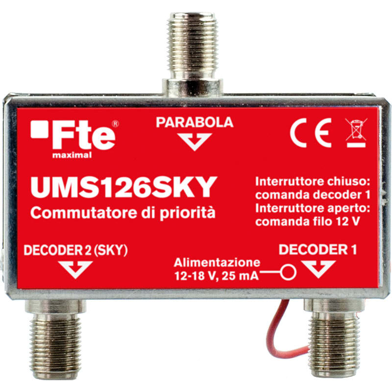 FTE MAXIMAL ITALIA S - FTEUMS126SKY UMS126SKY COMMUTATORE PRIORIT SKY-TVSAT