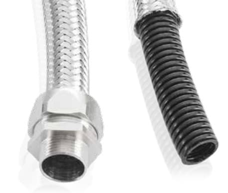 EURO 2000 SPA - UROPA6V2TRX217 TUBO NYLON PA6 UL94 V2 TRECCIA INOX NW17