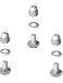 UNIERRE SRL UNIPERSO - URRCQ0412XN SET 4 VITI M12 INOX AISI 304 PER COLLEGA