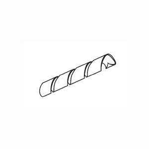GRAFOPLAST SRL - GRAUSO12 SPIRALE CAVI NERO D  = 14 A 120MM - 25MT