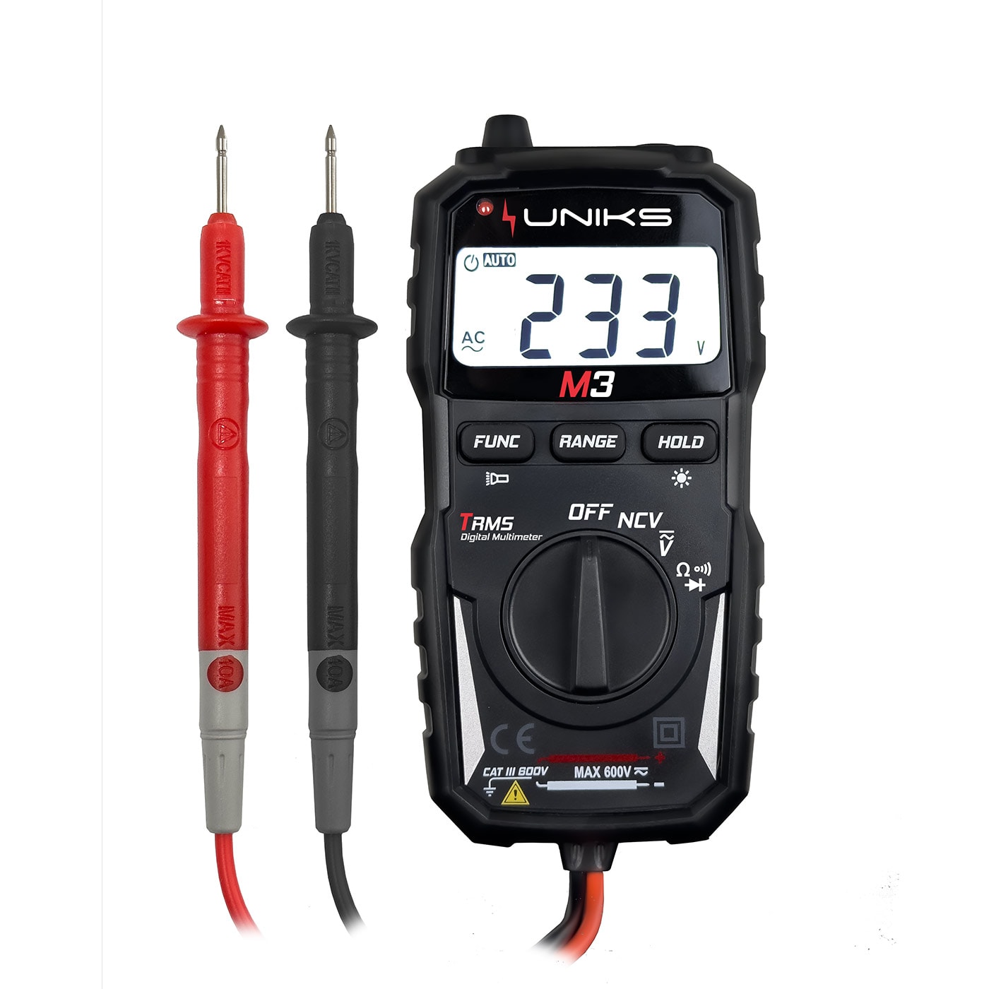 UNIKS SRL - UNKM3 MULTIMETRO TRMS AUTORANGE TASCABILE