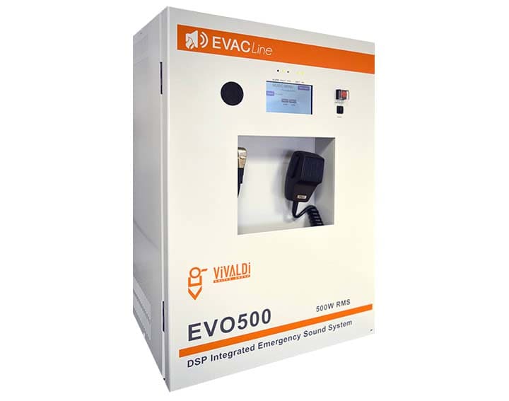 VIVALDI SRL - VILEVO500/6 VIVALDI EN54_CENTRALE COMPATTA 500W 6 ZO