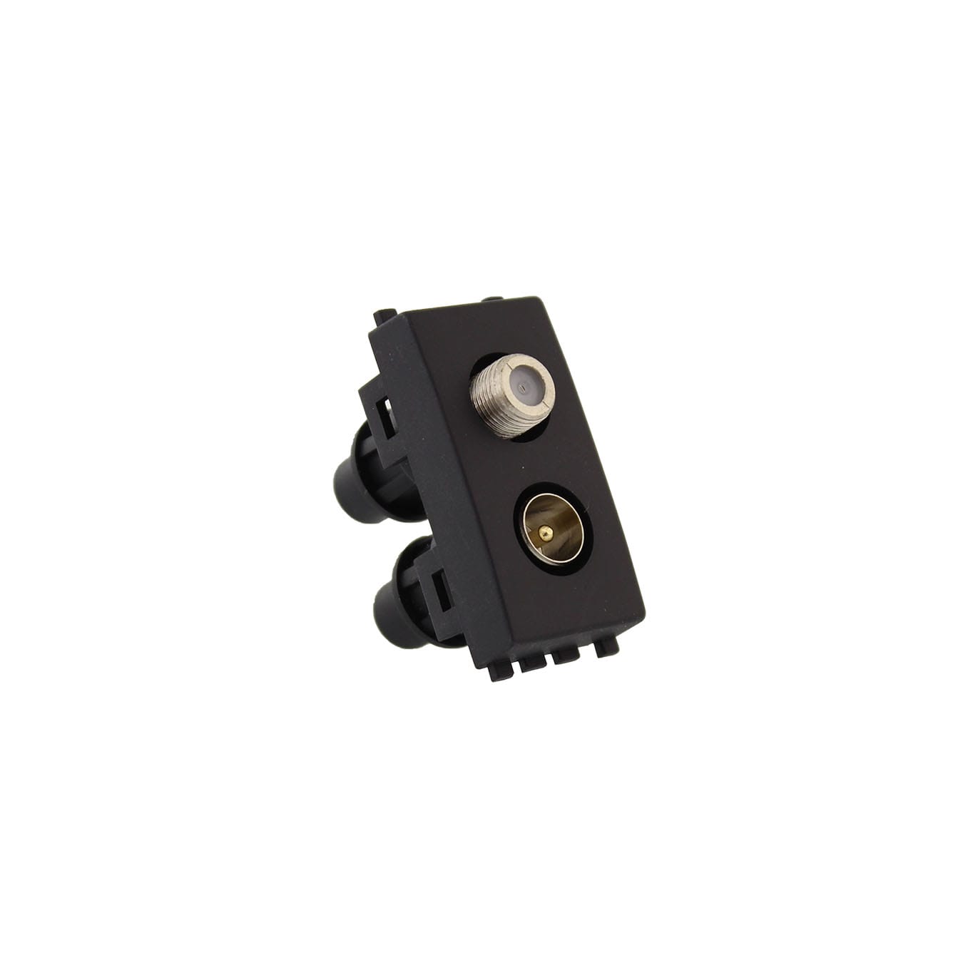 FAIT SRL - FIT5121802 VAN/FM - PRESA DOPPIA FF + IECM COMP. VIMAR ARKE' NERA
