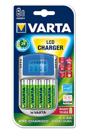 VARTA CONSUMER BATT - VAT57070201451 LCD CHARGER (INCL. 4AA 2600MAH+12V+USB)