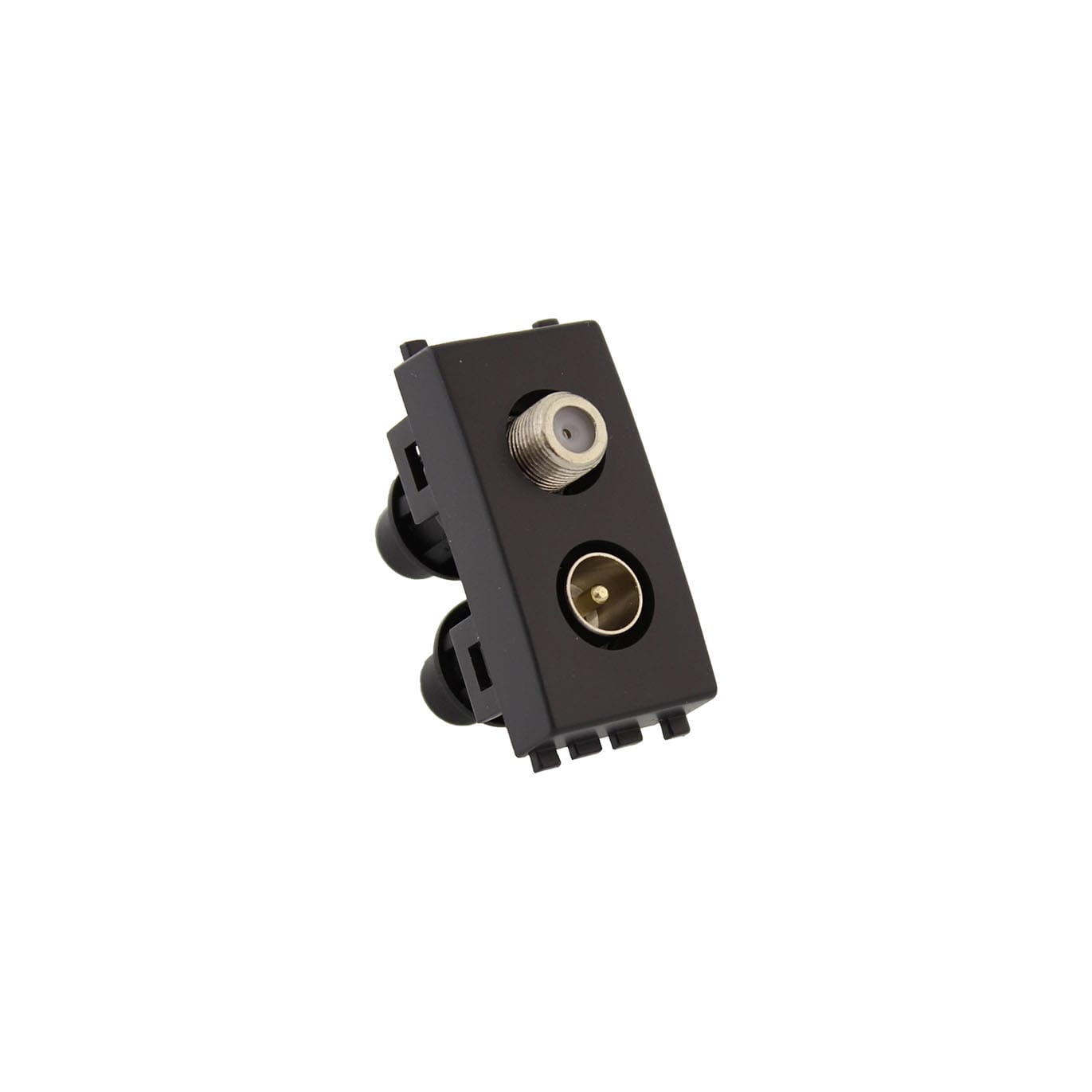 FAIT SRL - FIT5121804 VE/FM - PRESA DOP. FF + IECM COMP.VIMAR EIKON NERA