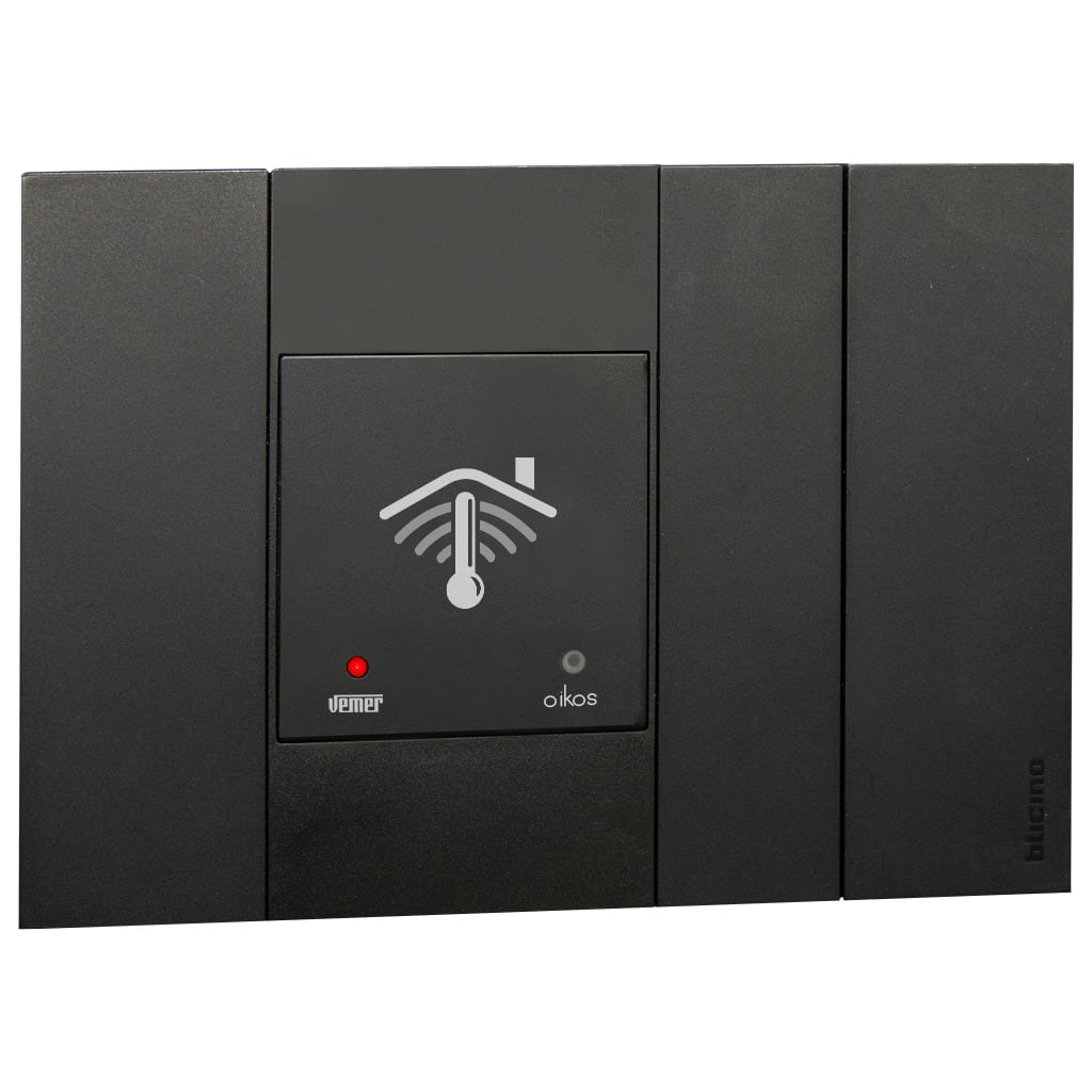 VEMER SPA - VEMVE796202 OIKOS WIFI CRONOT. INC. 2 M NERO L.NOW