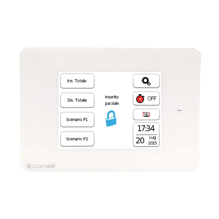 COMELIT GROUP SPA - COEVEDOTOUCHW TAS. SAFETOUCH BIANCA CON RFID X CENT. V