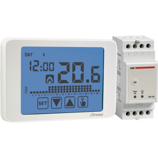 VEMER SPA - VEMVE486700 SET CHRONOS RF BIANCO + ATTUATORE 1 CAN.