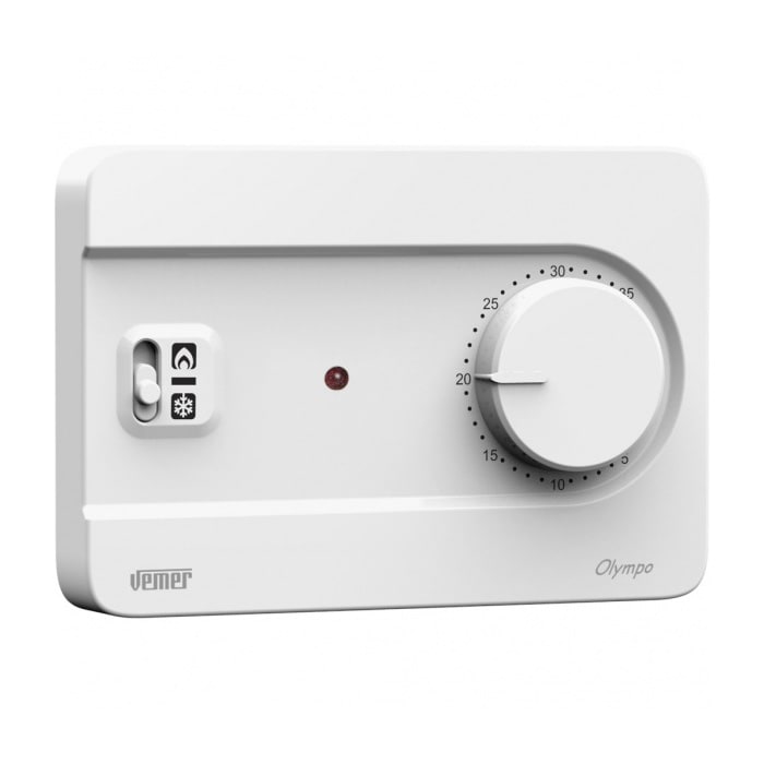 VEMER SPA - VEMVE757300 OLYMPO BIANCO TERMOST. C/MANOPOLA BATT.