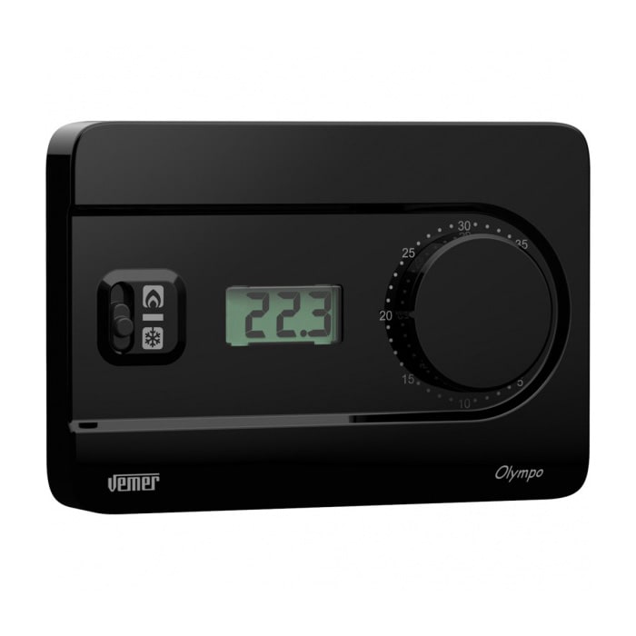 VEMER SPA - VEMVE757800 OLYMPO LCD NERO TERM. C/MANOPOLA BATT.