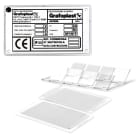 GRAFOPLAST SRL - GRASIT0V601MC VETRINO PER TARGA QUADRO 100X60MM MC=120