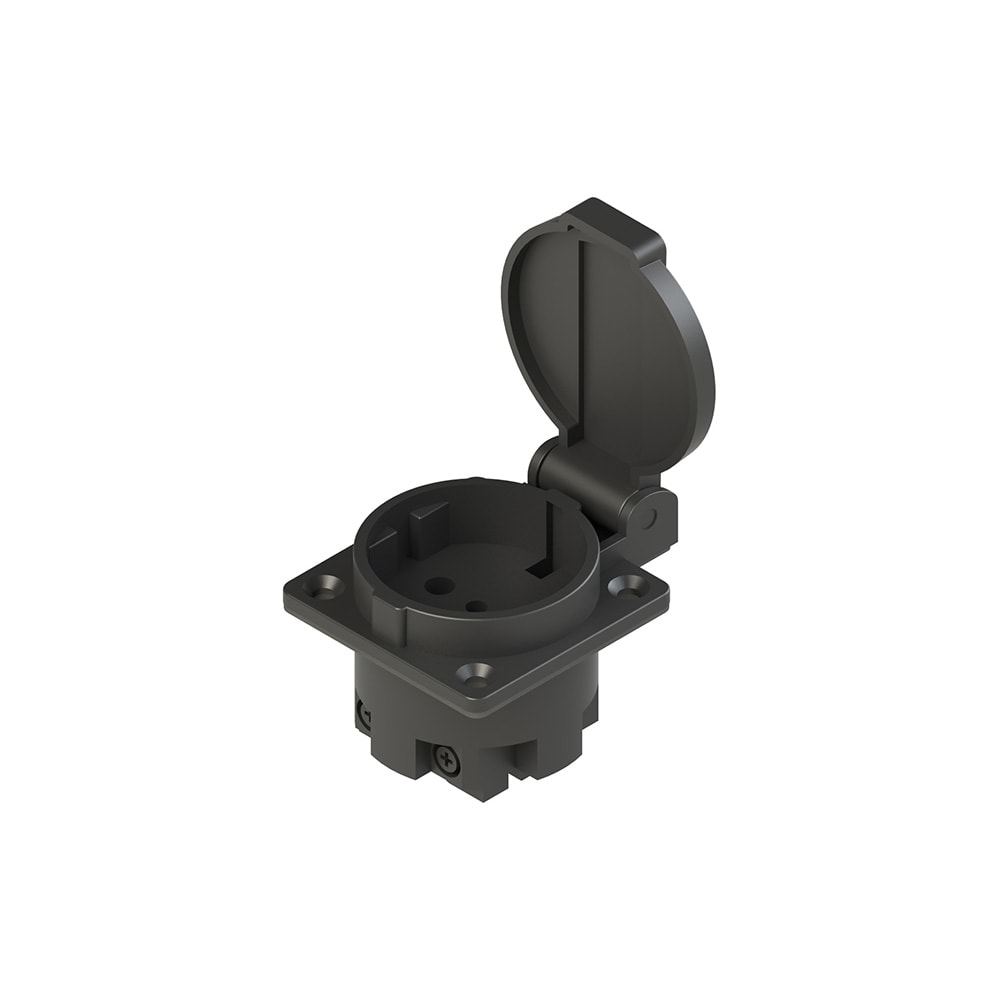PIZZATO ELETTRICA - PZZVE PE1E1AA1 PRESA SCHUKO CON COPERCHIO  KIT COMPRENS