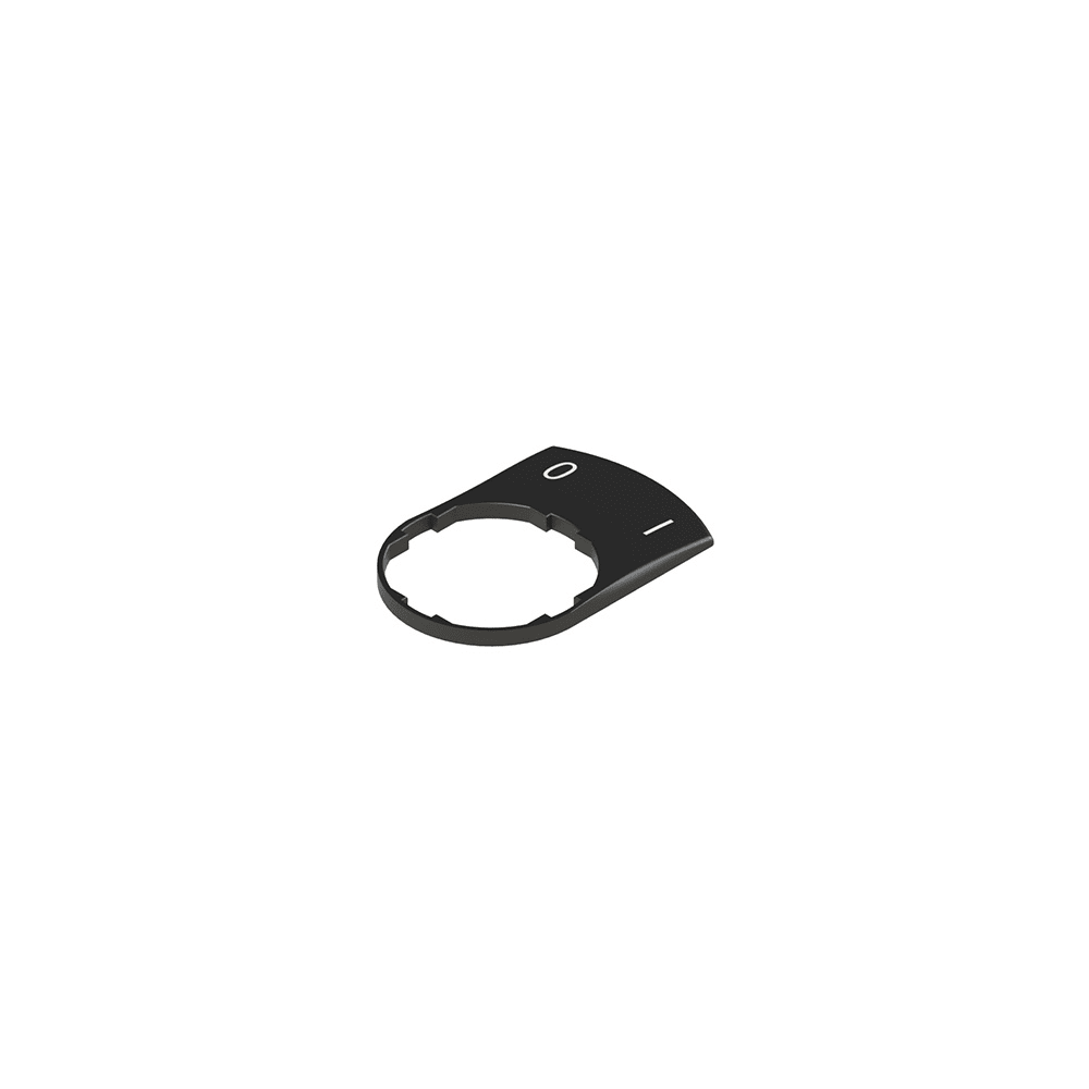 PIZZATO ELETTRICA - PZZVE TF12H12L20 TARGHETTA NERA CON MARCATURA PER INCISI