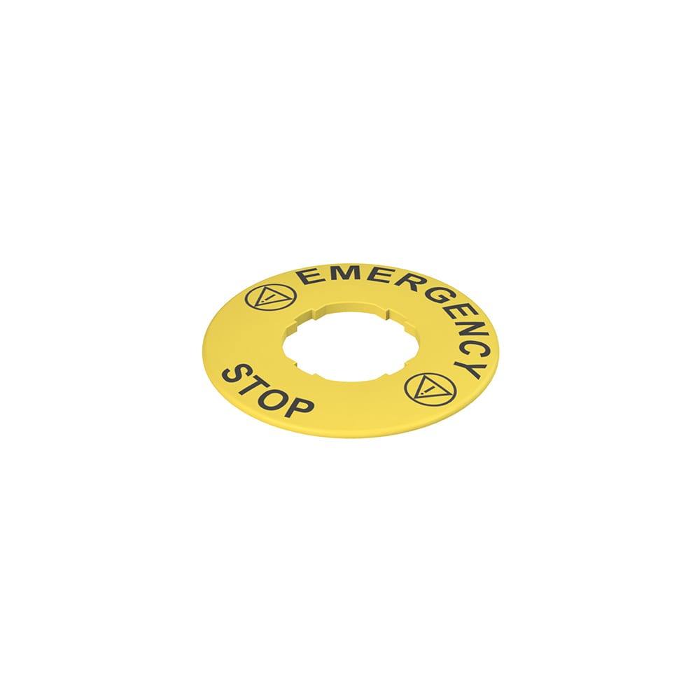 PIZZATO ELETTRICA - PZZVE TF32A5102 TARGHETTA CON FORO SAGOMATO DISCO GIALL