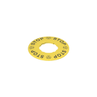 PIZZATO ELETTRICA - PZZVE TF32A5109 TARGHETTA CON FORO SAGOMATO DISCO GIALL