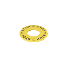 PIZZATO ELETTRICA - PZZVE TF32A5109 TARGHETTA CON FORO SAGOMATO DISCO GIALL