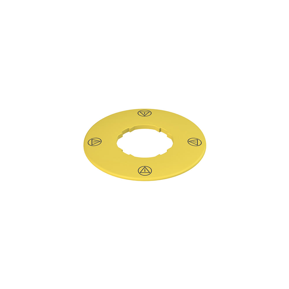 PIZZATO ELETTRICA - PZZVE TF32A5113 TARGHETTA CON FORO SAGOMATO DISCO GIALL