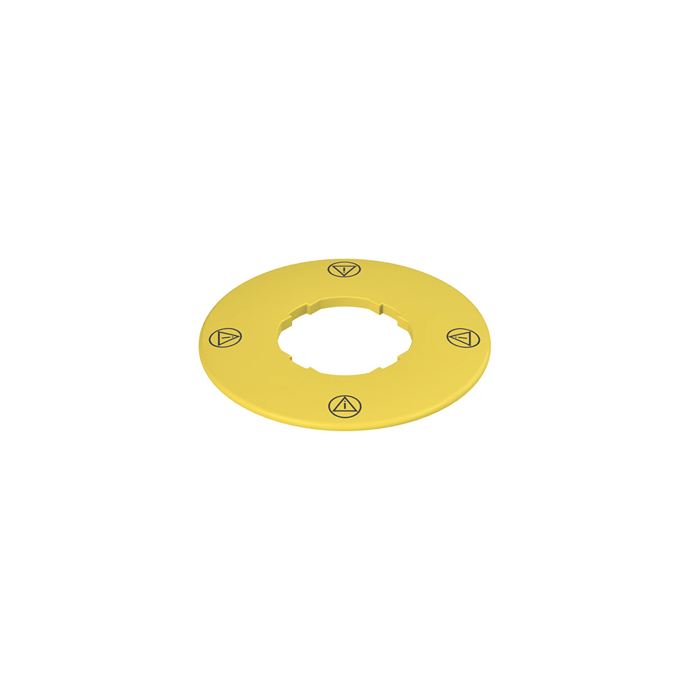 PIZZATO ELETTRICA - PZZVE TF32A5113 TARGHETTA CON FORO SAGOMATO DISCO GIALL