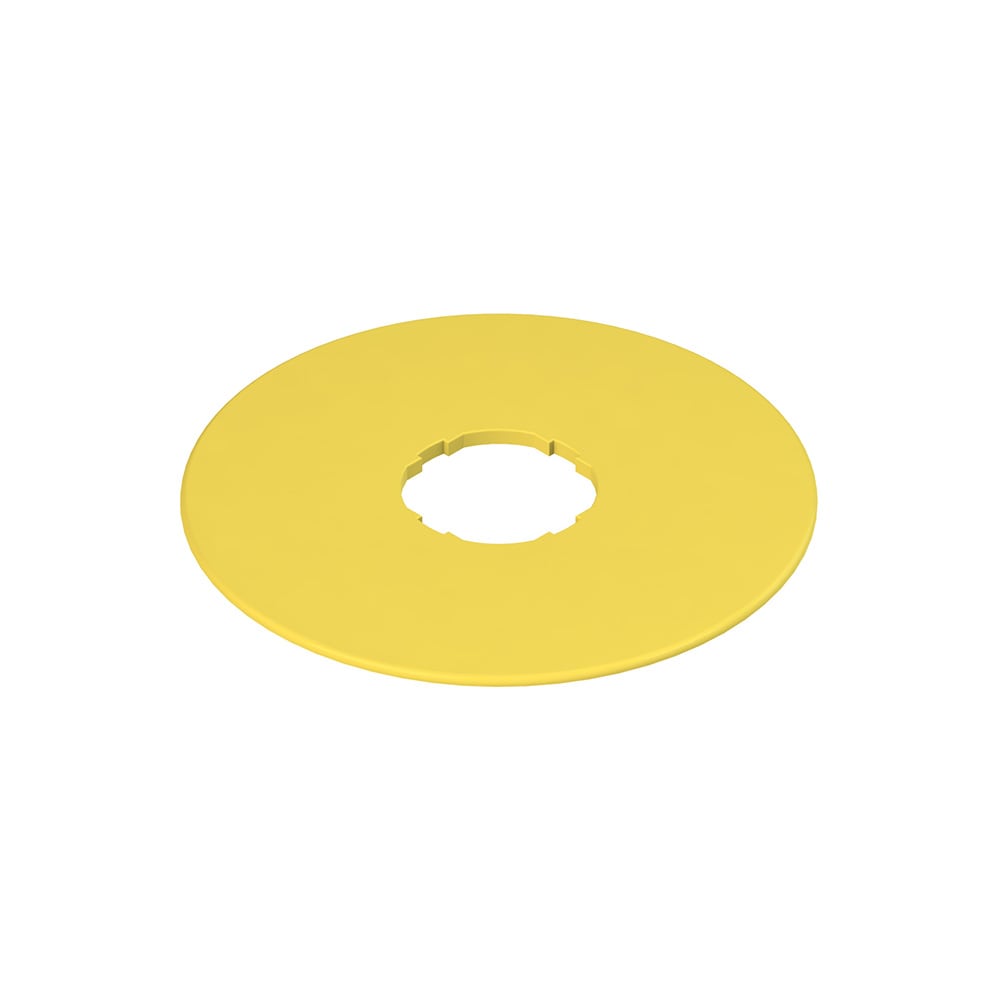 PIZZATO ELETTRICA - PZZVE TF32D5700 TARGHETTA CON FORO SAGOMATO DISCO GIALL