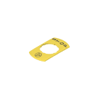 PIZZATO ELETTRICA - PZZVE TF32G5110 TARGHETTA RETTANGOLARE CON FORO SAGOMATO