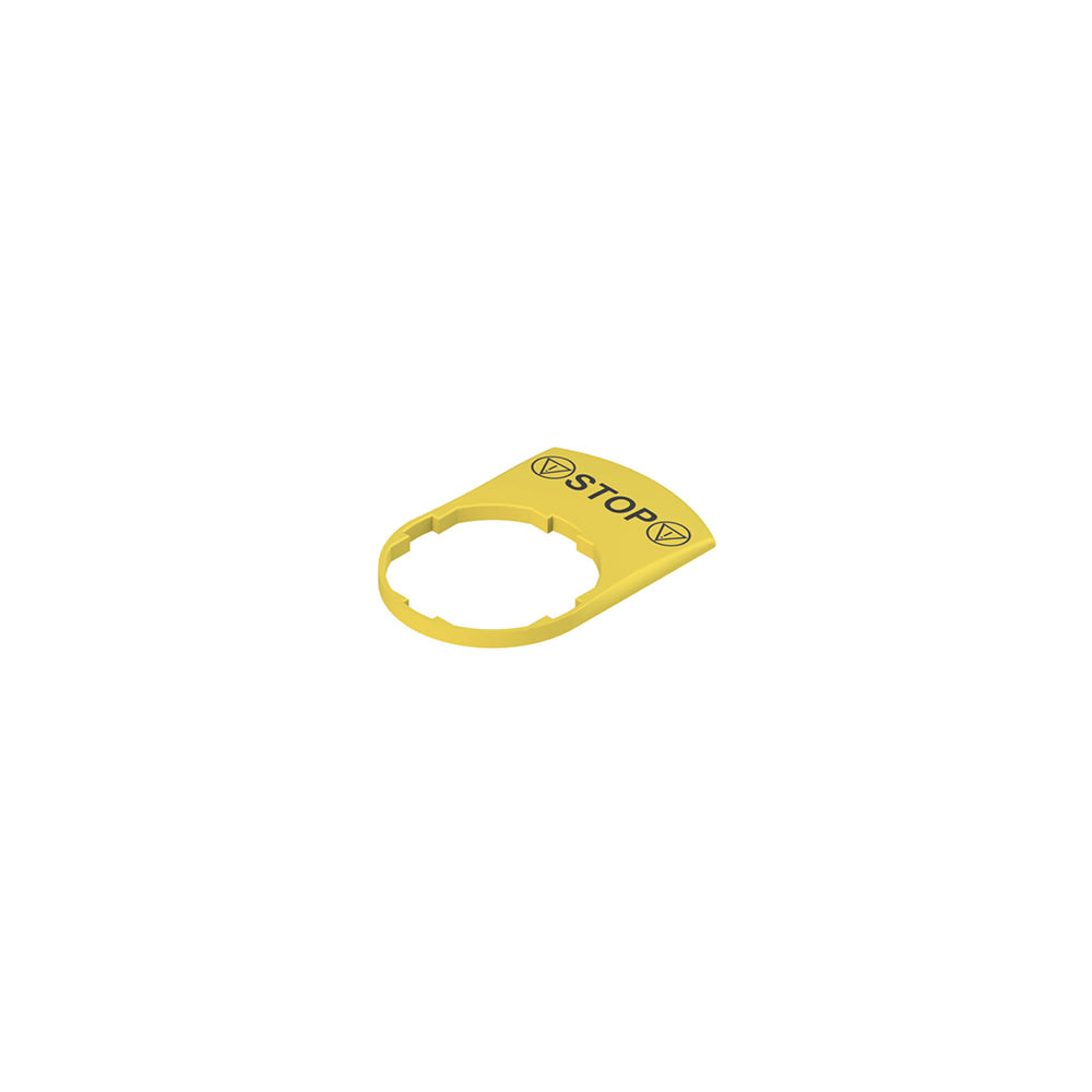 PIZZATO ELETTRICA - PZZVE TF32H5125 TARGHETTA GIALLA  CON MARCATURA PER INCI