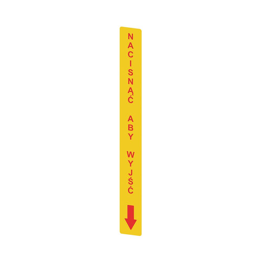 PIZZATO ELETTRICA - PZZVF AP-A1AGR08 ADESIVO GIALLO IN PC  RETTANGOLARE 300X3