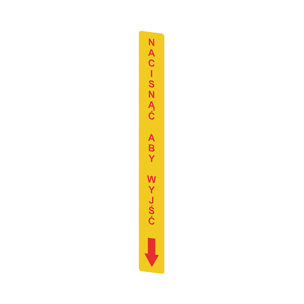 PIZZATO ELETTRICA - PZZVF AP-A1AGR08 ADESIVO GIALLO IN PC RETTANGOLARE 300X3