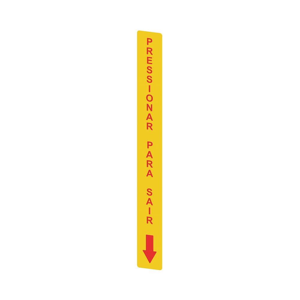 PIZZATO ELETTRICA - PZZVF AP-A1AGR09 ADESIVO GIALLO IN PC  RETTANGOLARE 300X3
