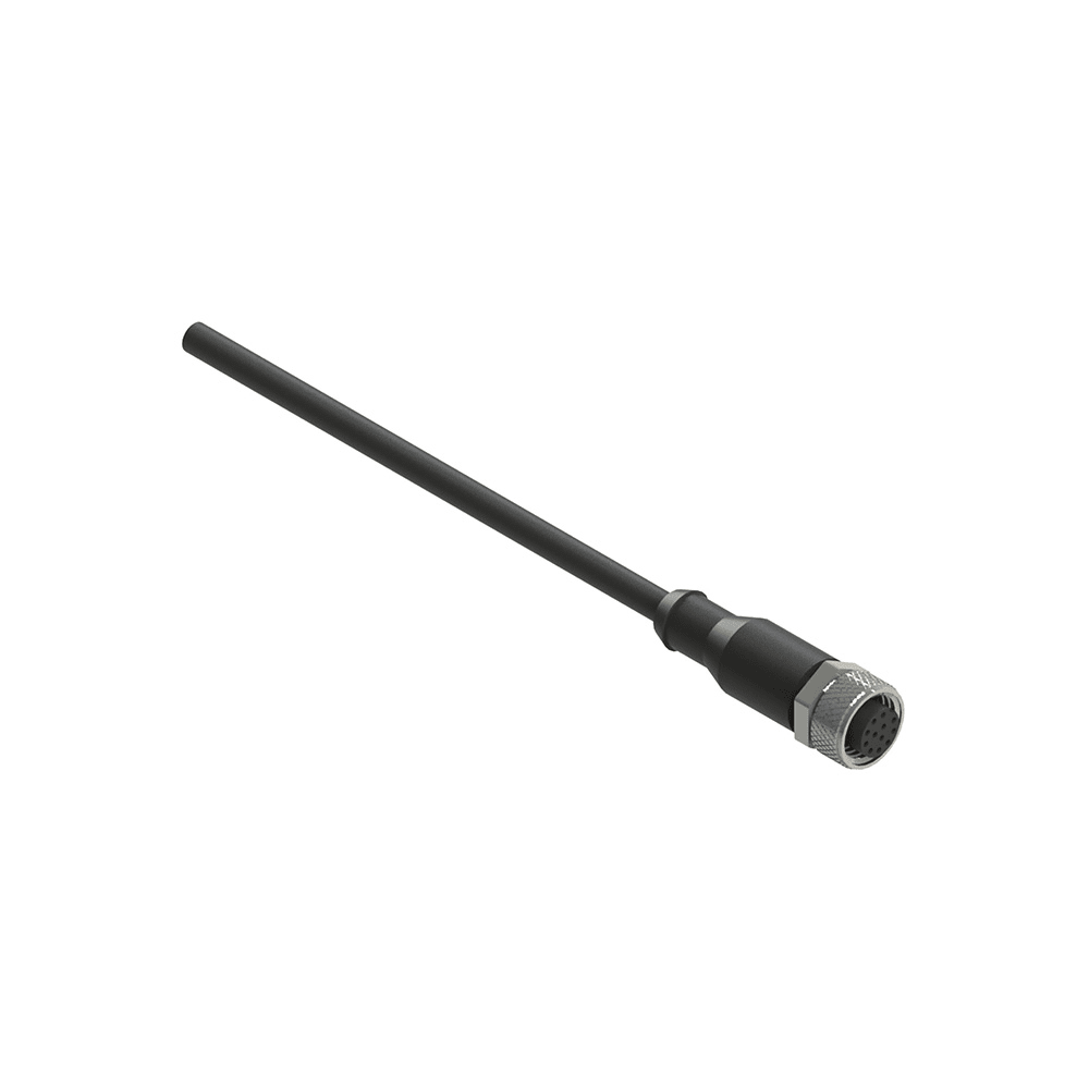 PIZZATO ELETTRICA - PZZVF CA12PD20M CONNETTORE FEMMINA M12 12 POLI DIRITTO C