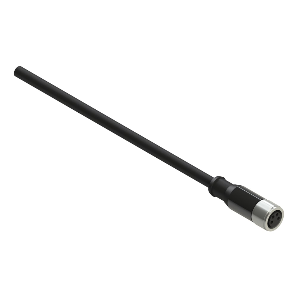 PIZZATO ELETTRICA - PZZVF CA4PD5K CONNETTORE FEMMINA M8 4 POLI DIRITTO CAB
