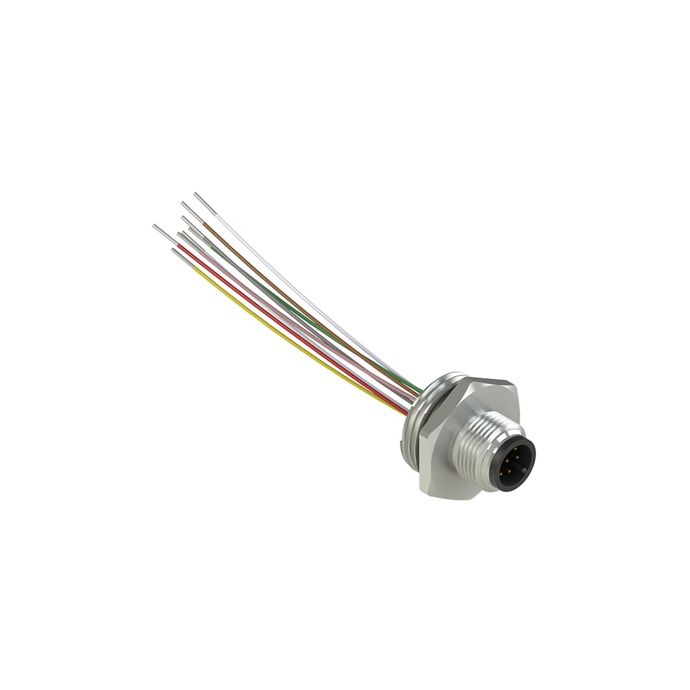 PIZZATO ELETTRICA - PZZVF CNM8PM CONNETTORE METALLICO MASCHIO M12 8 POLI
