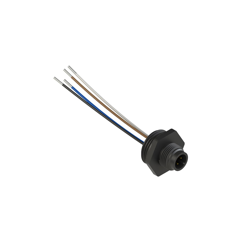PIZZATO ELETTRICA - PZZVF CNP4PM CONNETTORE PLASTICO MASCHIO M12 4 POLI